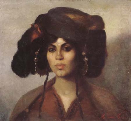Marie Caire Tonoir Femme de Biskra (mk32) china oil painting image